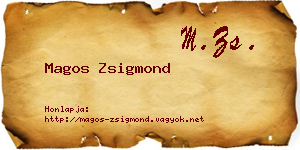 Magos Zsigmond névjegykártya